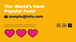 The Story Of Pizza CSS Website Template