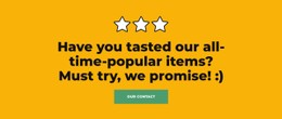 Great For Take-Aways Responsive CSS Template