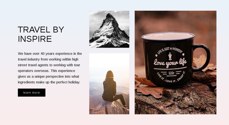 Travel inspired by nature CSS Template