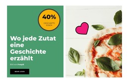 Ausgezeichnete Pizza - Kostenlose Vorlage