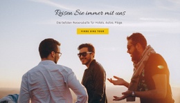 Reisen Sie Mit Freunden - HTML Template Generator