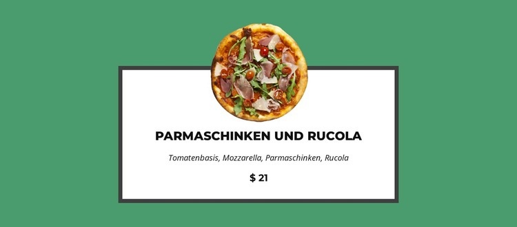 Diese Pizza ist so gut HTML Website Builder