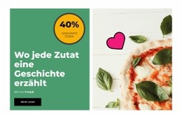 Ausgezeichnete Pizza