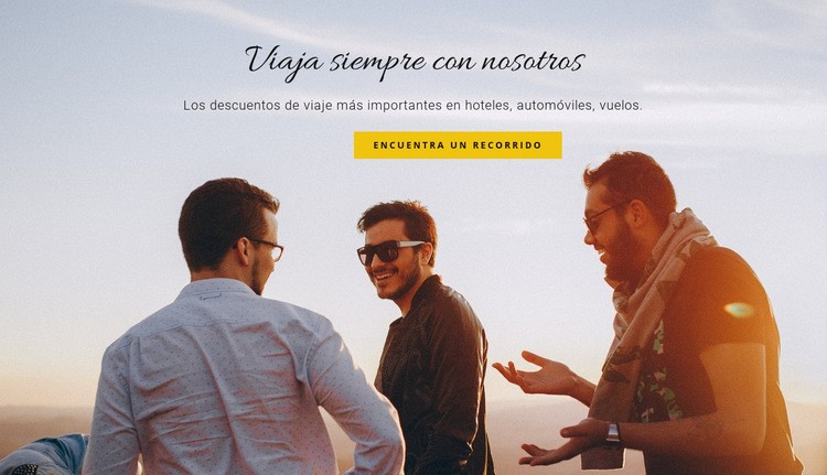 Viajar con amigos Creador de sitios web HTML