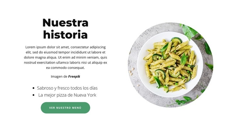 Comida para llevar perfecta Plantillas de creación de sitios web