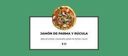 Esta Pizza Es Tan Buena - Plantilla De Maqueta De Sitio Web