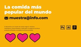 Descarga Gratuita De La Historia De La Pizza. Plantilla Html