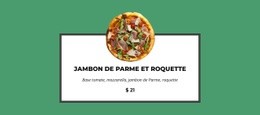 Conception De Site Web Premium Pour Cette Pizza Est Tellement Bonne
