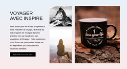 Voyagez Inspiré Par La Nature - Modèle Web HTML