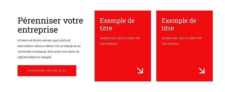 Pérenniser votre entreprise Modèle HTML