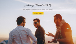 Exclusive Homepage Design For Travel With Friends