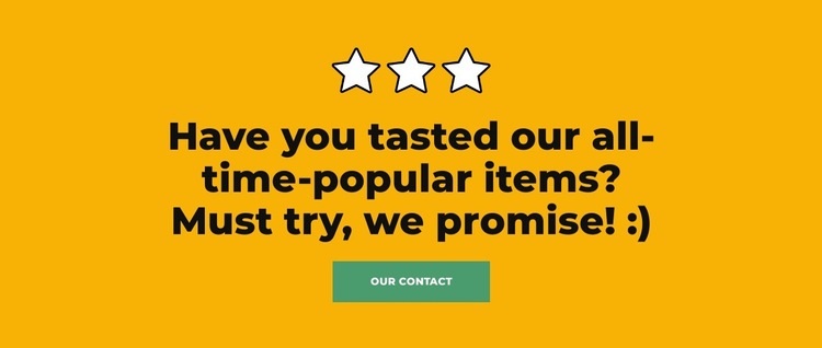 Great for take-aways Homepage Design