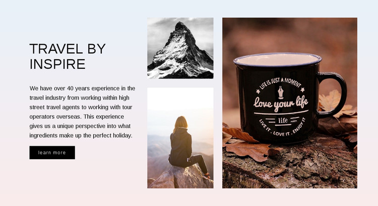 Travel inspired by nature HTML Template