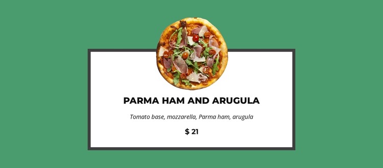 This pizza is so good HTML5 Template