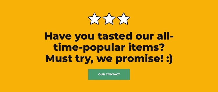Great for take-aways HTML5 Template