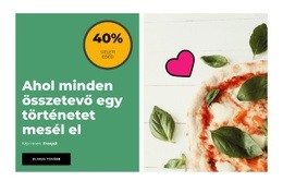 Kiváló Pizza - Kreatív Többcélú Webhelytervezés