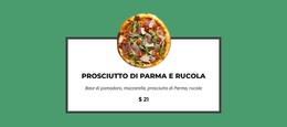 Questa Pizza È Così Buona - Modello Di Pagina HTML