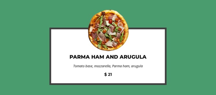 This pizza is so good Joomla Page Builder