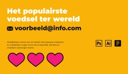 Het Verhaal Van Pizza CSS-Websitesjabloon