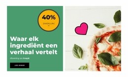 Uitstekende Pizza - Websitesjablonen