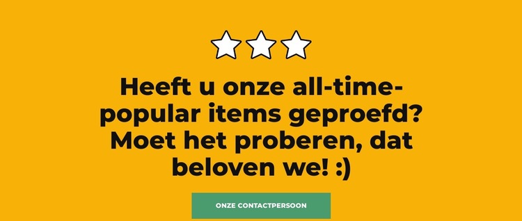 Geweldig om mee te nemen Website sjabloon