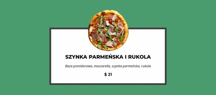 Ta pizza jest taka dobra Kreator witryn internetowych HTML
