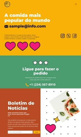 A Comida Mais Popular Do Mundo - Construtor De Sites