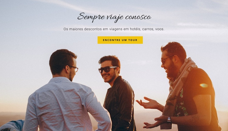 Viajar com amigos Construtor de sites HTML