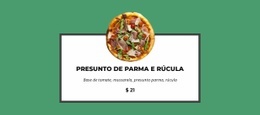 Design De Site Premium Para Essa Pizza É Tão Boa
