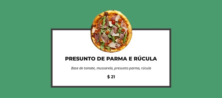 Essa pizza é tão boa Modelo de site