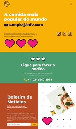 A Comida Mais Popular Do Mundo Bootstrap 4