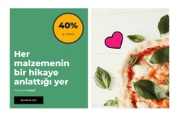 Mükemmel Pizza - Yaratıcı Çok Amaçlı Açılış Sayfası