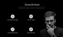 Hizmetler Ve Karanlık Fotoğraf - Duyarlı Web Sitesi
