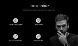 Hizmetler Ve Karanlık Fotoğraf Için Ücretsiz Çevrimiçi Şablon