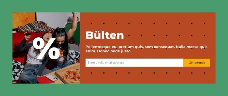 Aklını başından alıyor Web Sitesi Oluşturucu Şablonları