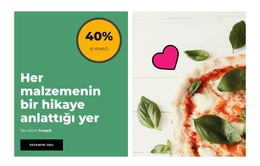 Mükemmel Pizza Için Yerleşik Çoklu Düzen