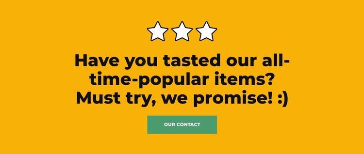Great for take-aways eCommerce Template