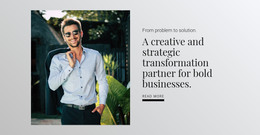 Creative And Strategic Transformation - Responsive WordPress Theme