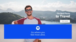 First Step To Travel Landing Page Template