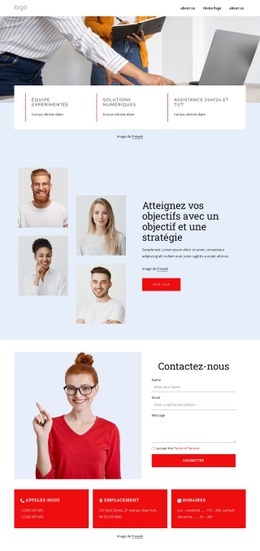 Parlez Nous De Votre Projet – Page De Destination