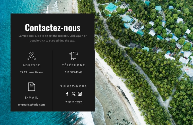 Contactez vos experts en voyages Thème WordPress