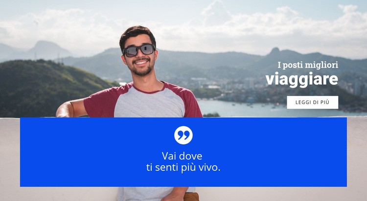 Primo passo per viaggiare Modello