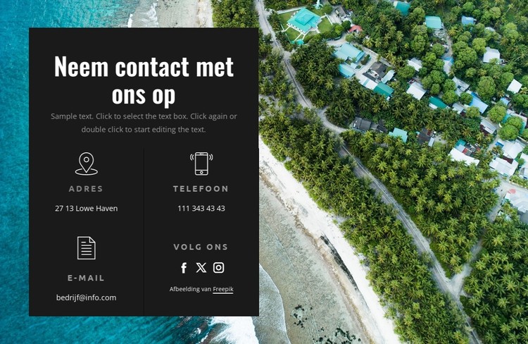 Neem contact op met uw reisexperts CSS-sjabloon