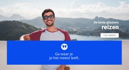 Eerste Stap Om Te Reizen - HTML-Websjabloon