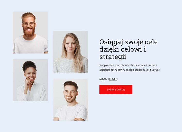 Poznaj nasz zespół ekspertów Szablon HTML