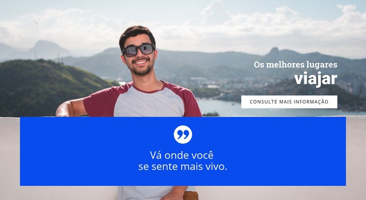 Primeiro passo para viajar Template CSS