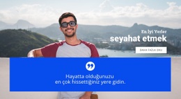 Seyahat Için Ilk Adım - HTML Web Şablonu