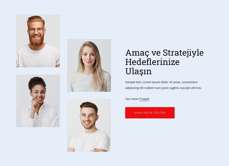 Uzman ekibimizle tanışın HTML5 Şablonu
