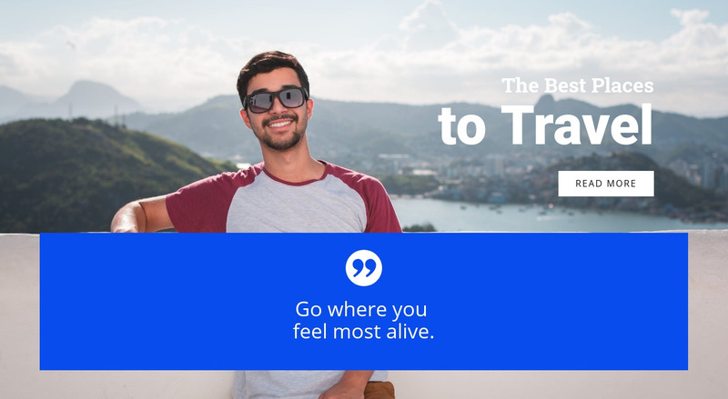 First step to travel Wix Template Alternative