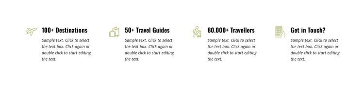 Plan a trip with our agency Wix Template Alternative